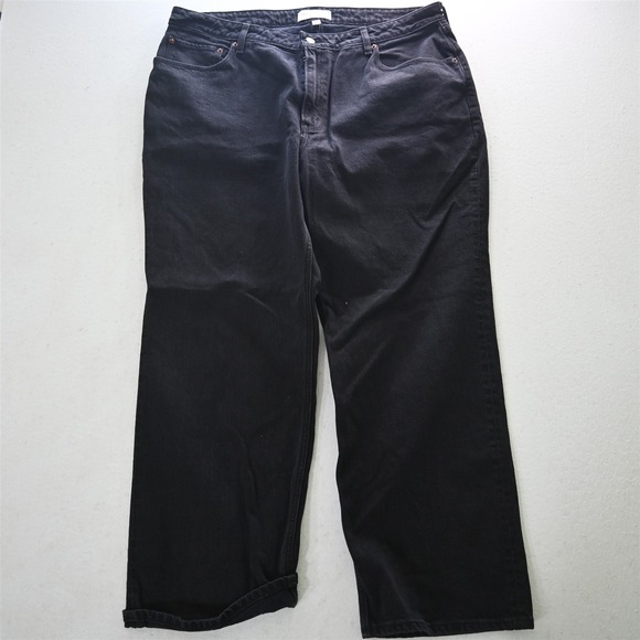 Abercrombie & Fitch 34/18S‎ 90s Relaxed High Rise Black Stretch Womens Jeans - Picture 1 of 10